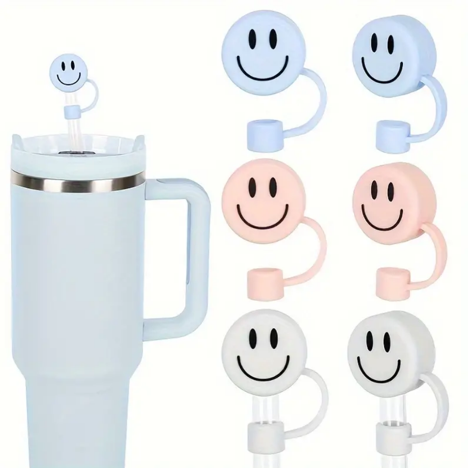 Smiley Straw Cover & Straw
