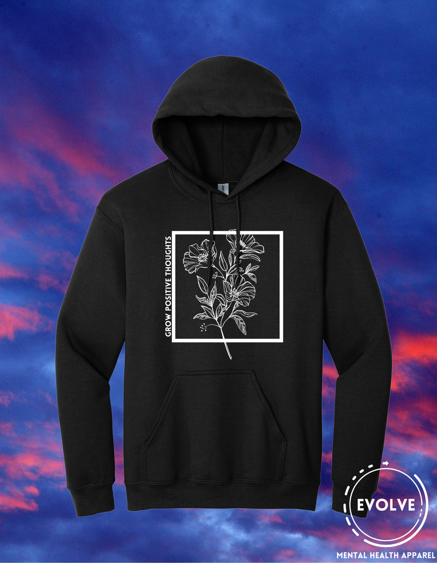 Grow Positives Thoughts Hoodies