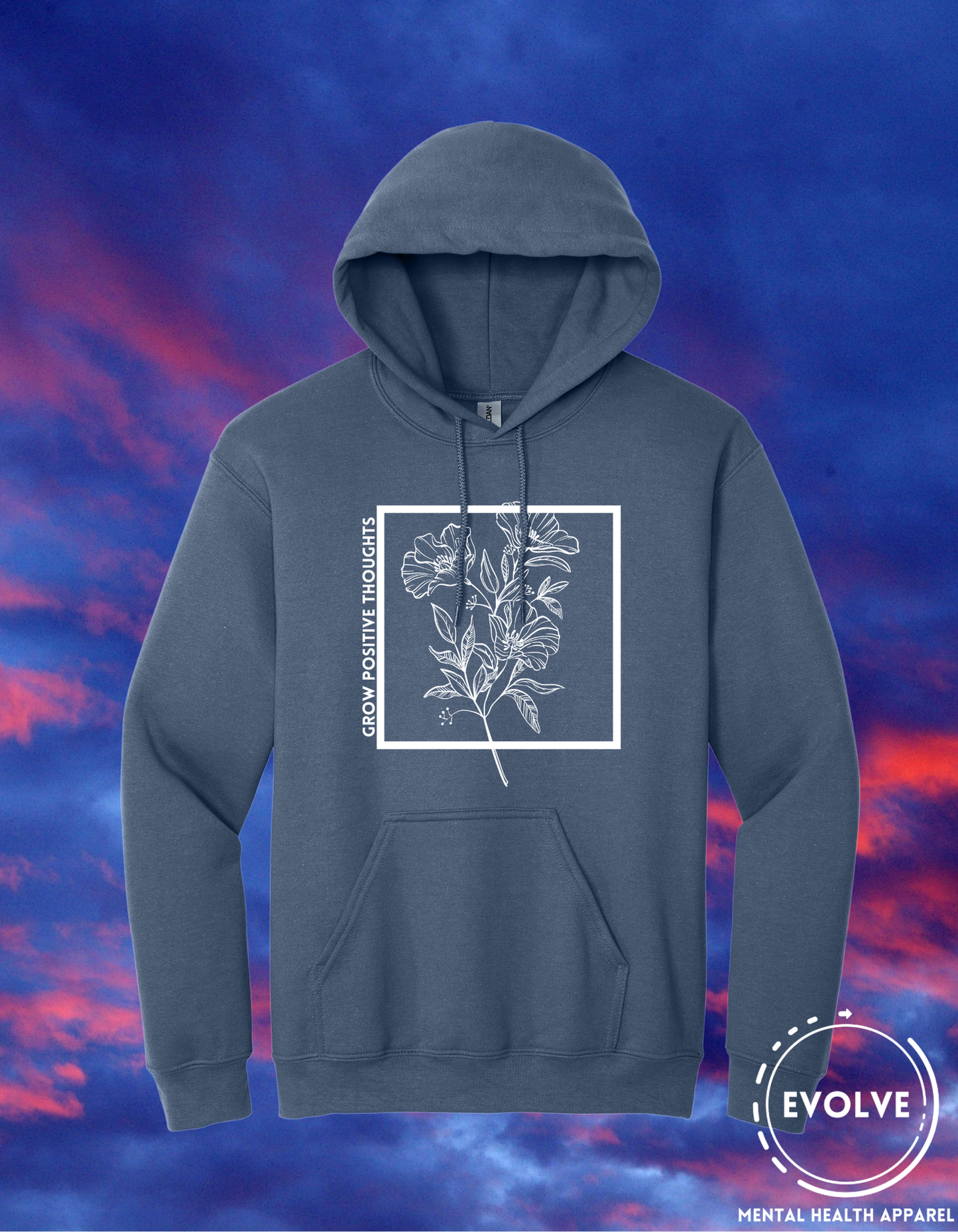 Grow Positives Thoughts Hoodies