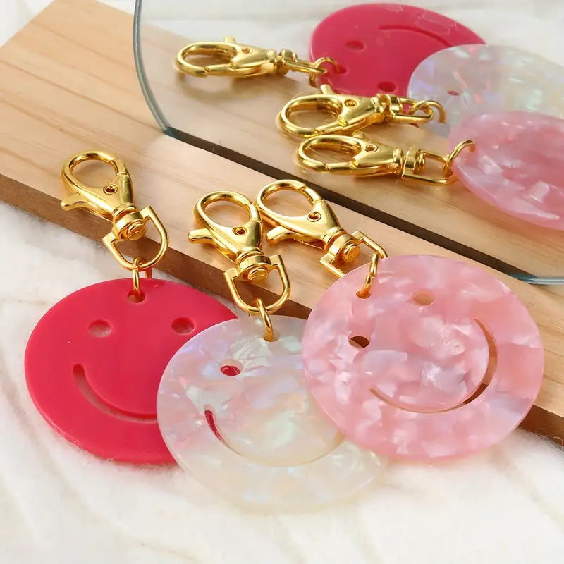 Smiley Keychain - Round