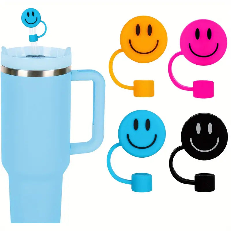 Smiley Straw Cover & Straw
