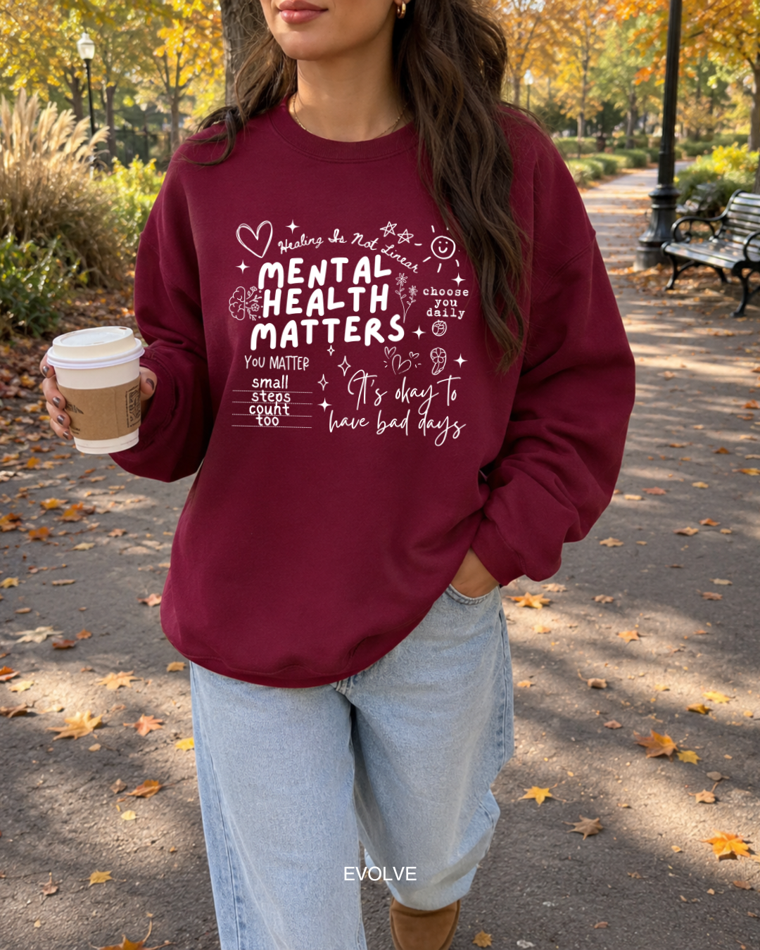 Mental Health Matters Notes Sweater