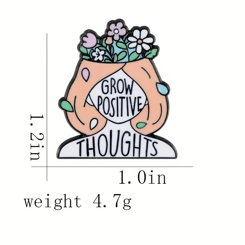 Grow Positive Thoughts Pin