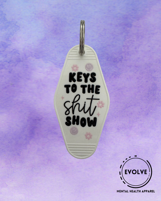 Keys To The Shit Show Hotel Keychain