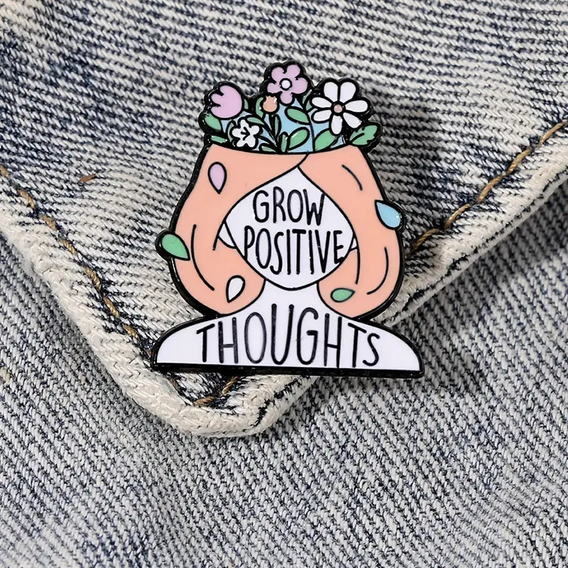 Grow Positive Thoughts Pin