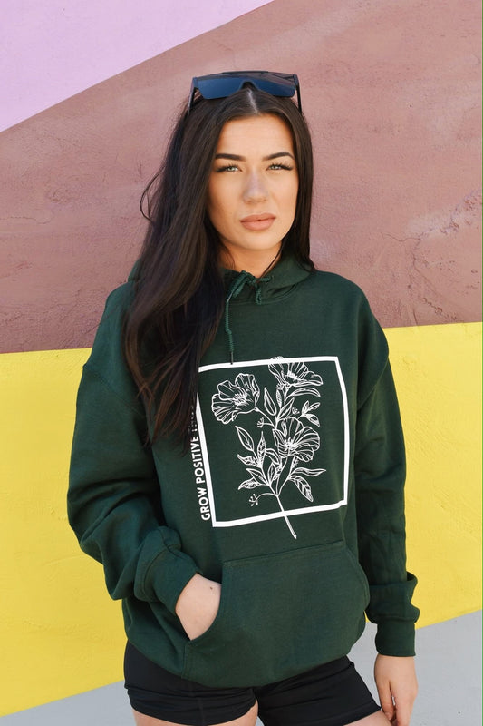 Grow Positives Thoughts Hoodies