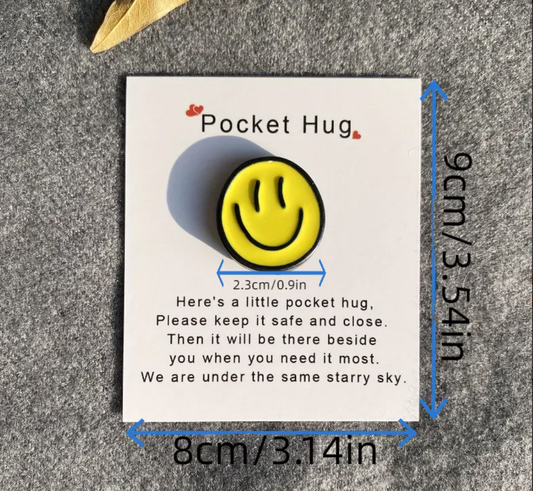 Smiley Face Pocket Hug