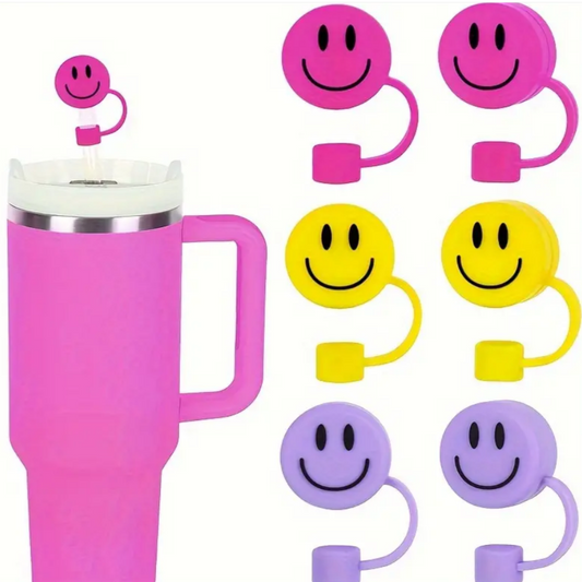 Smiley Straw Cover & Straw